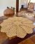 Toalha De Mesa Redonda P Lisa 60cm Artesanal - Crochê Maria Veronez