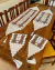 Jogo De Caminho De Mesa Talinha 4 peças Crochê Artesanal
