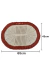 Imagem do Kit 2 Tapetes 65x45cm Oval Telinha Crochê Artesanal