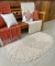 Tapete Grande Oval Folha Torta 1,60x1,10m na internet