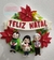 Personalized felt wreath (Christmas) on internet