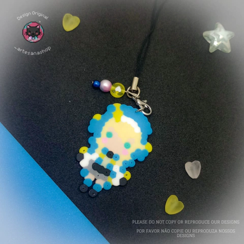 Pingentes Perler Beads - Bridget / Guilty Gear Strive ( Coleção Minis )