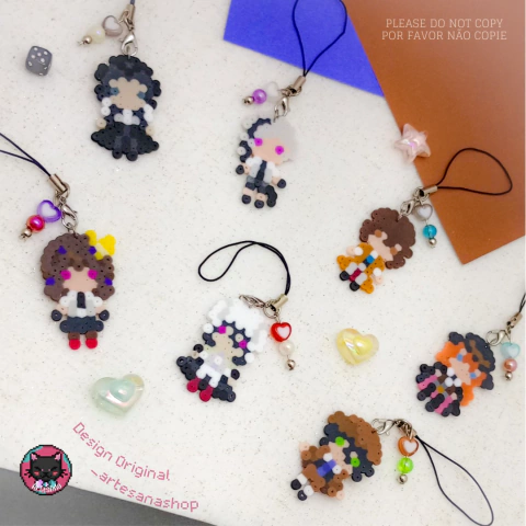 Pingente Perler Beads - Bungou Stray Dogs ( Coleção Minis )