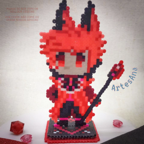 Suporte Perler Beads - Alastor / Hazbin Hotel ( Coleção Stand ) - comprar online