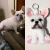 Chaveiro de feltro personalizado - Cachorrinho (Pets) - ArtesanaShop