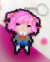 Chaveiro Perler Beads - Doki Doki DDLC ( Coleção Hana ) - loja online