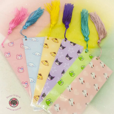 Marca-Páginas - Rostinhos Sanrio