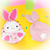 Image of Felt sweets holder - Rabbit easter bags