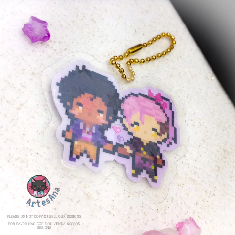 Pingente plastificado holográfico - A Casa da Coruja / Luz & Amity ( Coleção Hana ) - comprar online