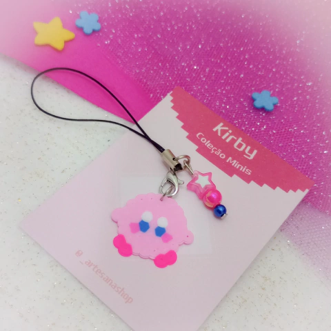 Pingentes Perler Beads - Kirby ( Coleção Minis )