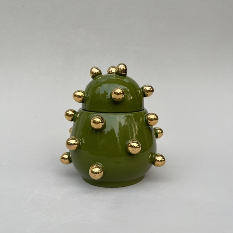 Caixa Olívia Gold - Verde Oliva