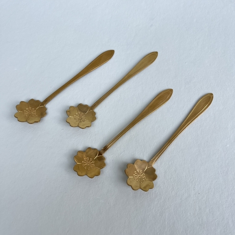 Kit Colheres de Chá - Flor (4 Peças)