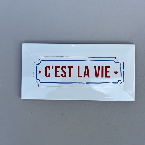 Azulejo Retangular - C'est La Vie
