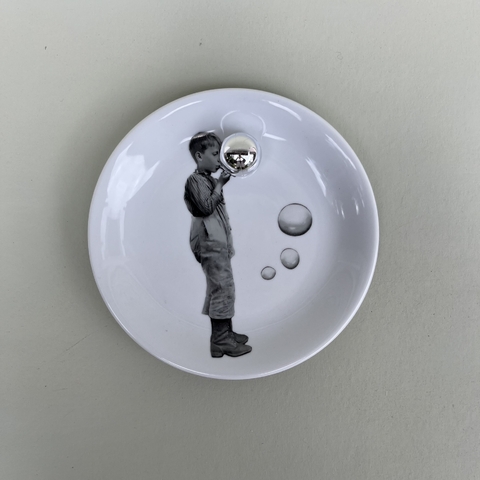 Prato Sobremesa - MeninO Bola de Sabão