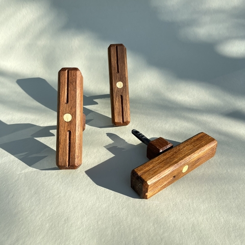 Trio Ganchos - FOFINHOS Madeira: Sucupira