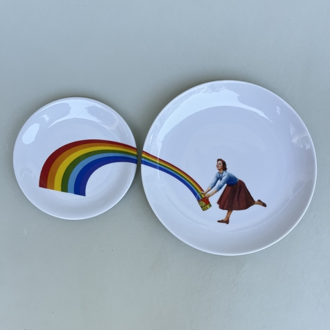 Conjunto Pratos - Arco Íris
