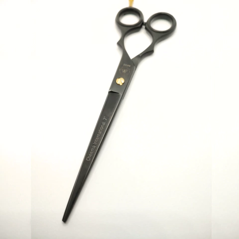 Tesoura Cheema® Profissional Fio Navalha 7" Black Precision - Cor Preta - comprar online