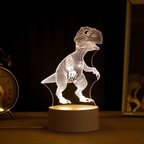 Luminária Dinossauro - T-Rex | Led 3d