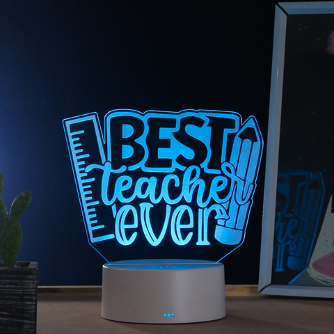 Luminária Led - O melhor professor de Ingês! na internet