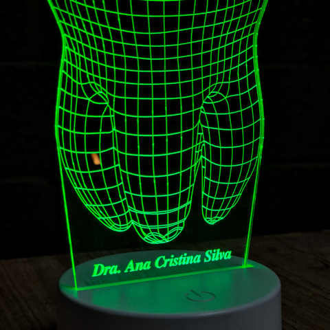 Luminária Led Dente - Dentista | Personalizada COM NOME - loja online
