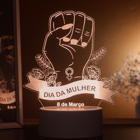 Luminária Dia da Mulher - 8 de Maio