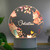 Luminária Unicórnio e Flores Personalizada com NOME