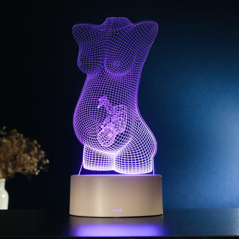 Luminária Led Corpo Humano - Grávida