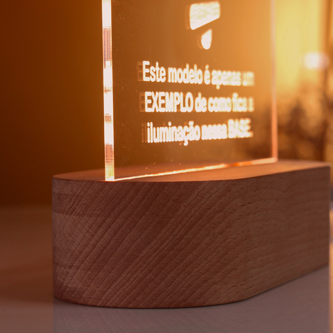 Luminária com sua ARTE - Logomarca ou desenho personalizado - PopLumos