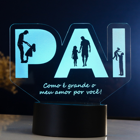 Luminária de Led - Pai de Menina na internet