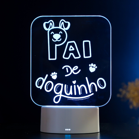 Luminária de Led - Pai de Doguinho na internet