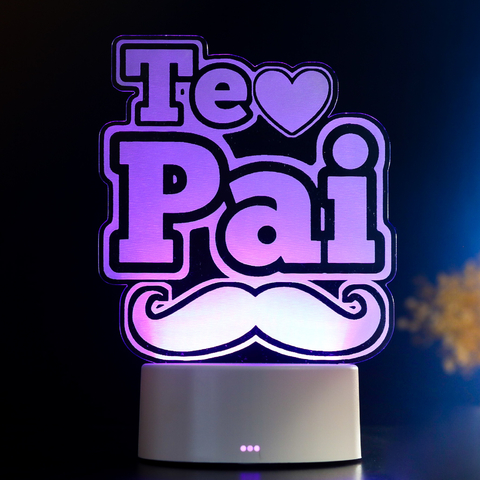 Luminária de Led - Te Amo Pai