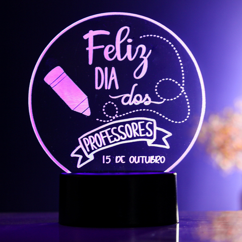 Luminária Led - Feliz dia dos Professores