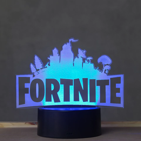 Luminária De Mesa Led 3D | Fortnite