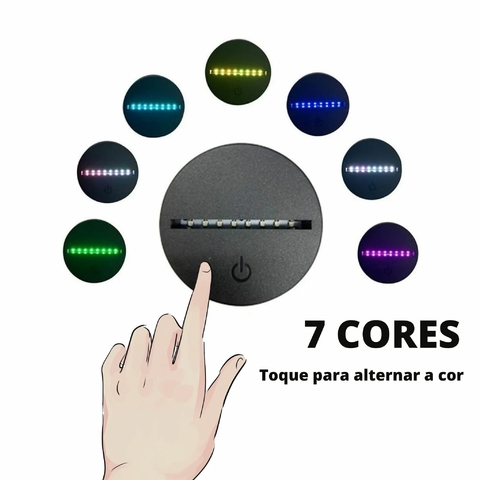 Atacado Luminária - Qualquer modelo do catálogo, Iluminação 7 cores (base B1) na internet