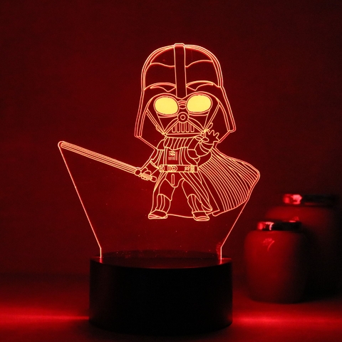 Luminária De Mesa Led 3D | Mini Darth Vader - Star Wars - comprar online