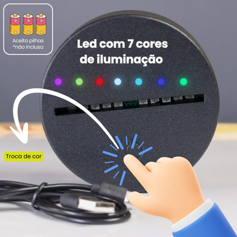 Luminária Led - Maça com frase Dia dos Professores na internet