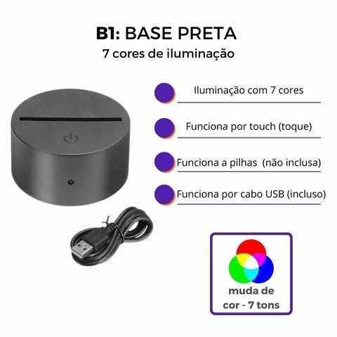 Luminária Personalizada Ursinho com SEU NOME - comprar online