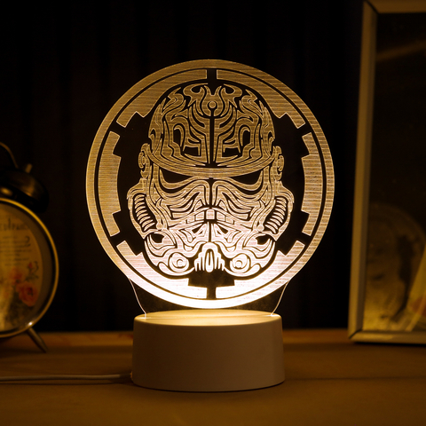 Luminária De Mesa Led 3D | Stormtrooper Busto - Star Wars