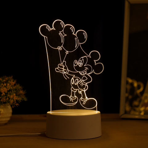 Luminária De Mesa Led 3D | Mickey balão - Disney
