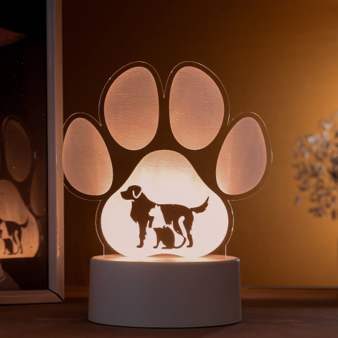 Luminária Led - Pata trio, pet