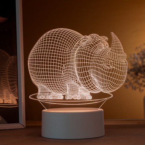 Luminária Led - Rinoceronte