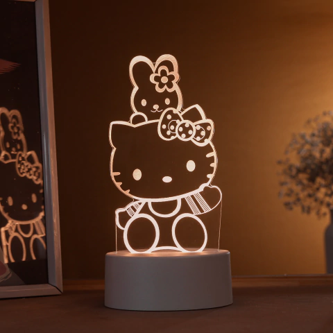Luminária Led - Hello Kitty acenando