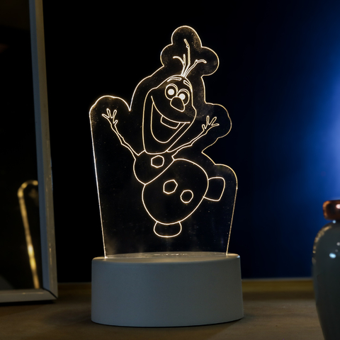 Luminária Led - Olaf/ Frozen