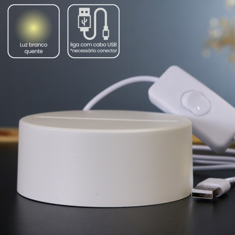 Luminária Led - Jogador de futebol 3D - PopLumos