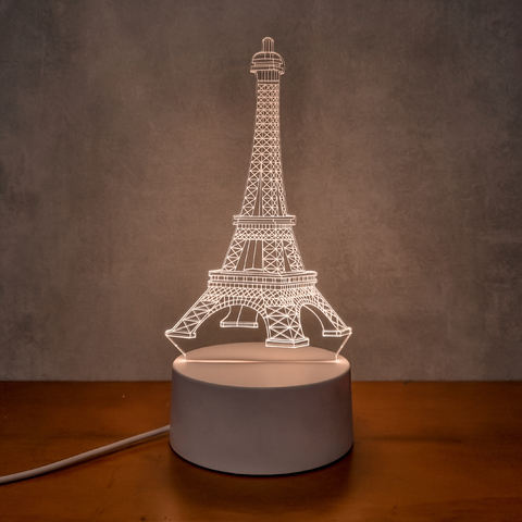 Luminária De Mesa Led 3D | Torre Eiffel - loja online
