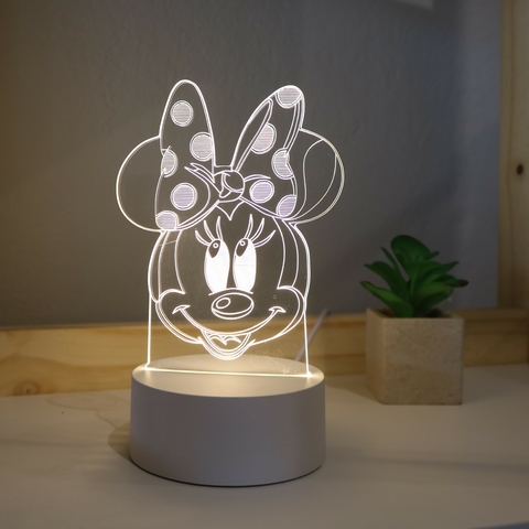 Luminária De Mesa Led 3D | Minnie Busto - Disney na internet