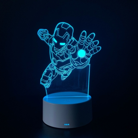 Luminária De Mesa Led 3D | Homem de Ferro Mão - Marvel na internet
