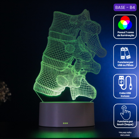 Luminária Led Corpo Humano - Vértebras da Coluna - comprar online