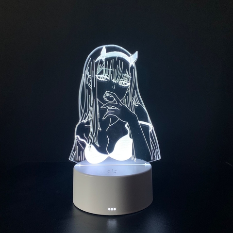 Luminária De Mesa Led 3D | Zero Two - Darling in the Franxx na internet