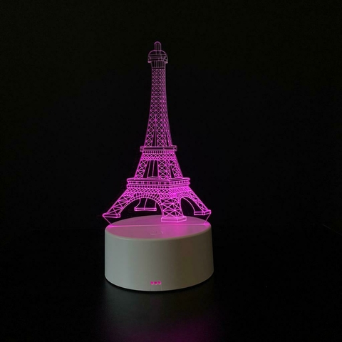 Imagem do Luminária De Mesa Led 3D | Torre Eiffel